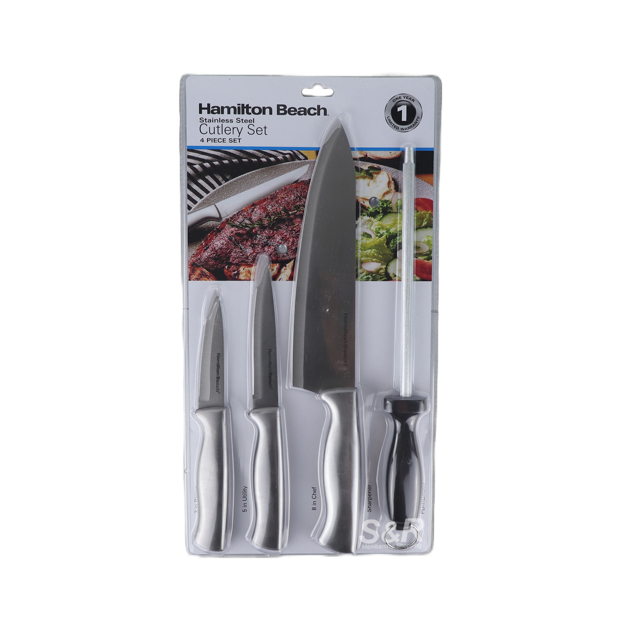 Hamilton Beach Cutlery With Sharpening Set 4pcs Hamilton Beach Cutlery With Sharpening Set 4pcs